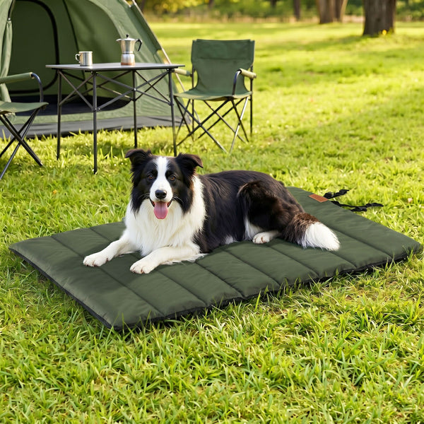 i.Pet Outdoor Dog Bed Large Water-resistant Washable Foldable Travel Dog Mat Green i.Pet