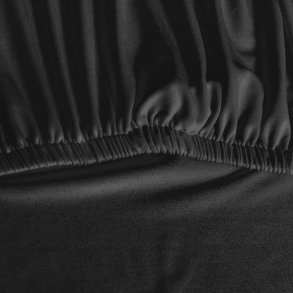 Artiss Dining Chair Covers 4x Slipcovers Spandex Stretch Banquet Wedding Black Artiss