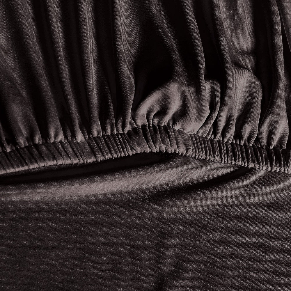 Artiss Dining Chair Covers 6x Slipcovers Spandex Stretch Banquet Party Dark Grey Artiss