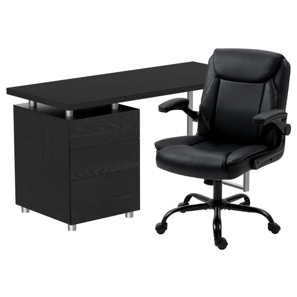 Artiss Computer Desk Executive Office Chairs Sets Black Artiss