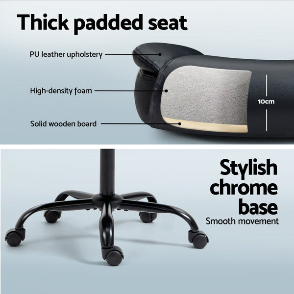 Artiss Computer Desk Executive Office Chairs Sets Black Artiss