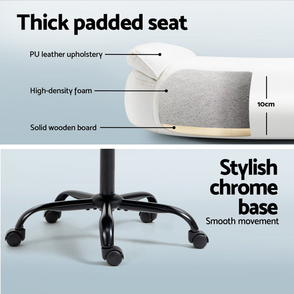 Artiss Computer Desk Executive Office Chairs Sets White Artiss