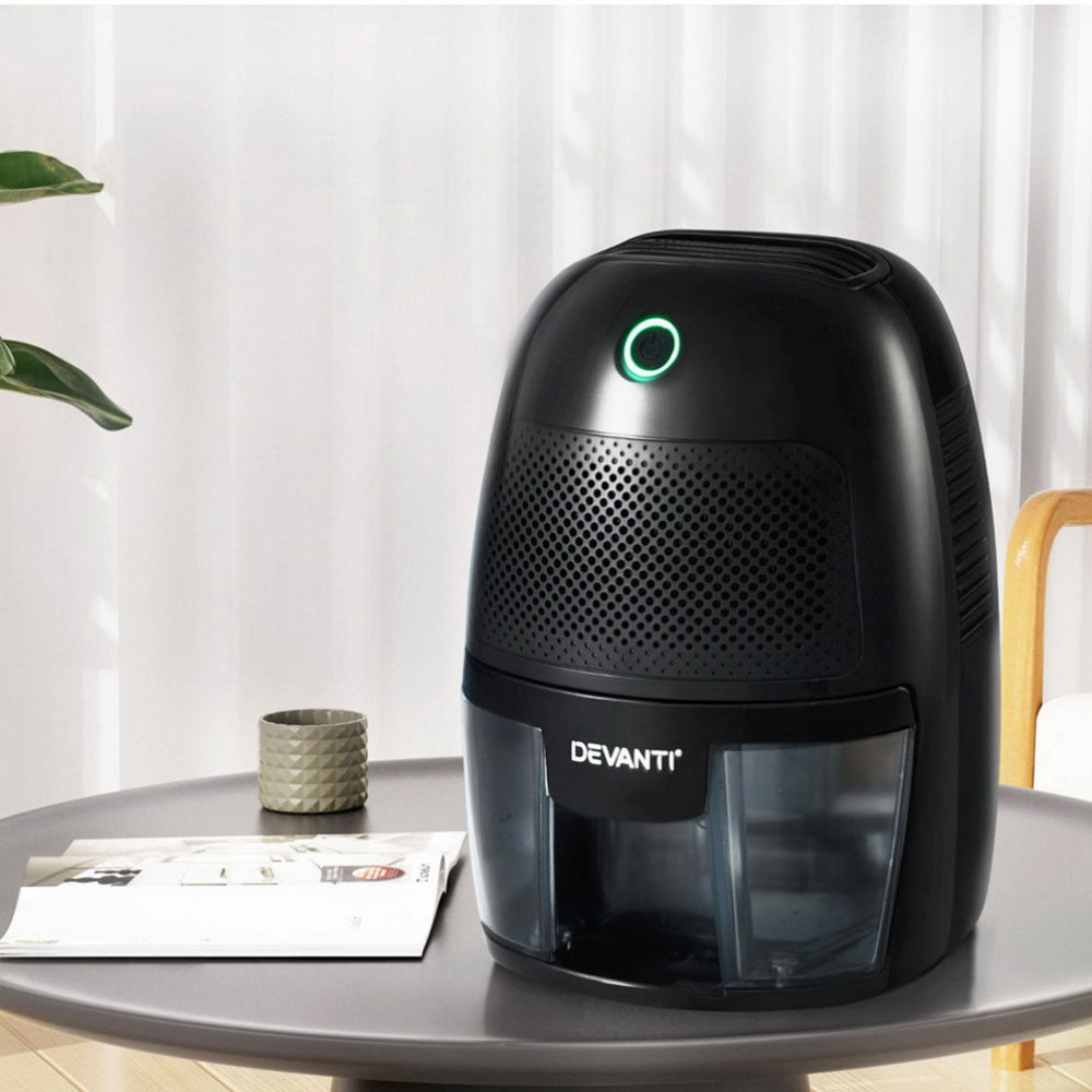 Devanti Dehumidifier 600ML Air Purifier Black Devanti