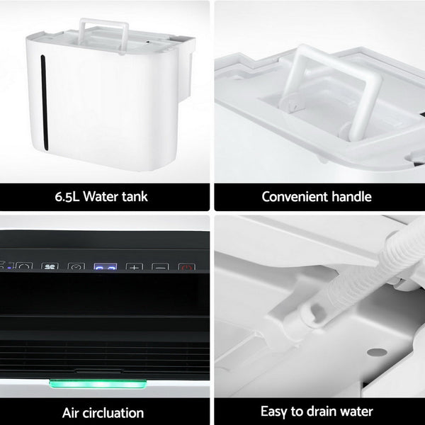 Devanti Dehumidifier 20L Air Purifier White Devanti