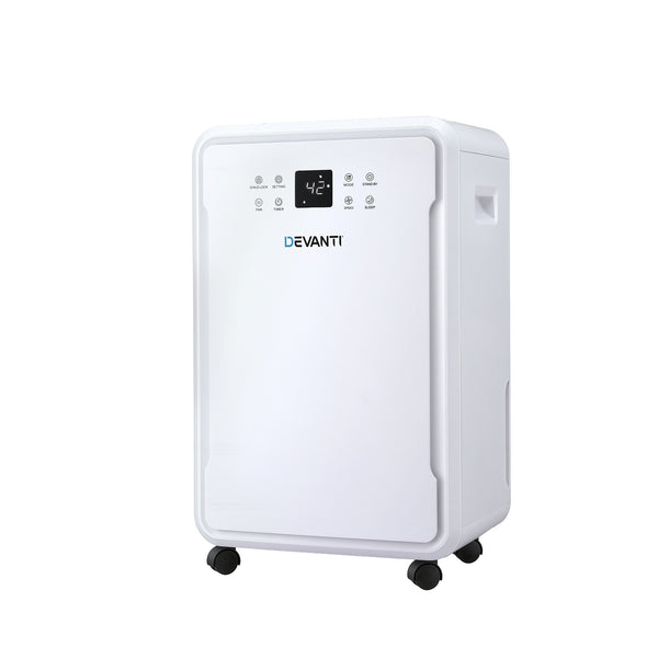 Devanti 50L/Day Dehumidifier Home Air Dryer Mould Moisture 8.5L Tank Awezingly