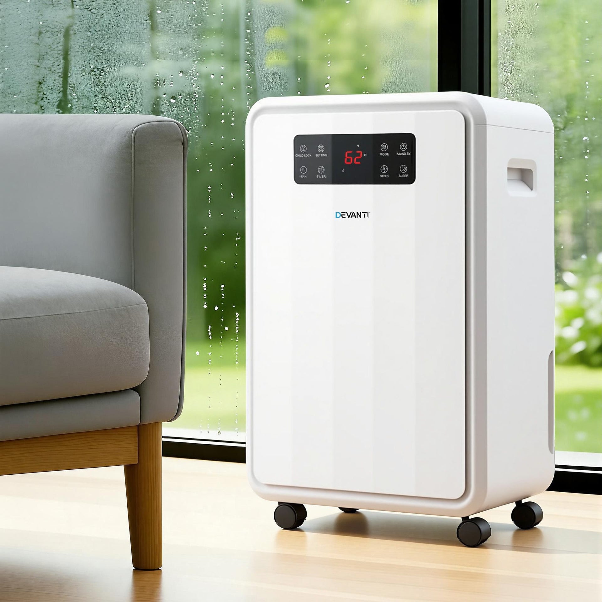 Devanti 70L Dehumidifier Commercial Moisture Absorber Air Dryer 8.5L Water Tank Awezingly