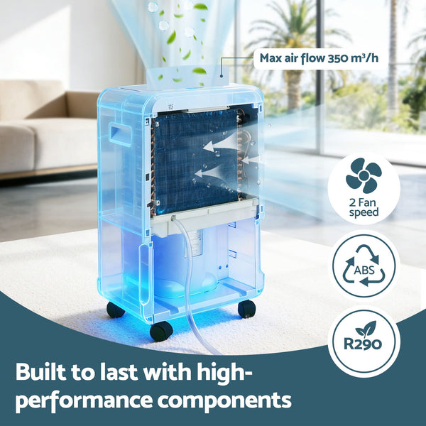 Devanti 70L Dehumidifier Commercial Moisture Absorber Air Dryer 8.5L Water Tank Awezingly
