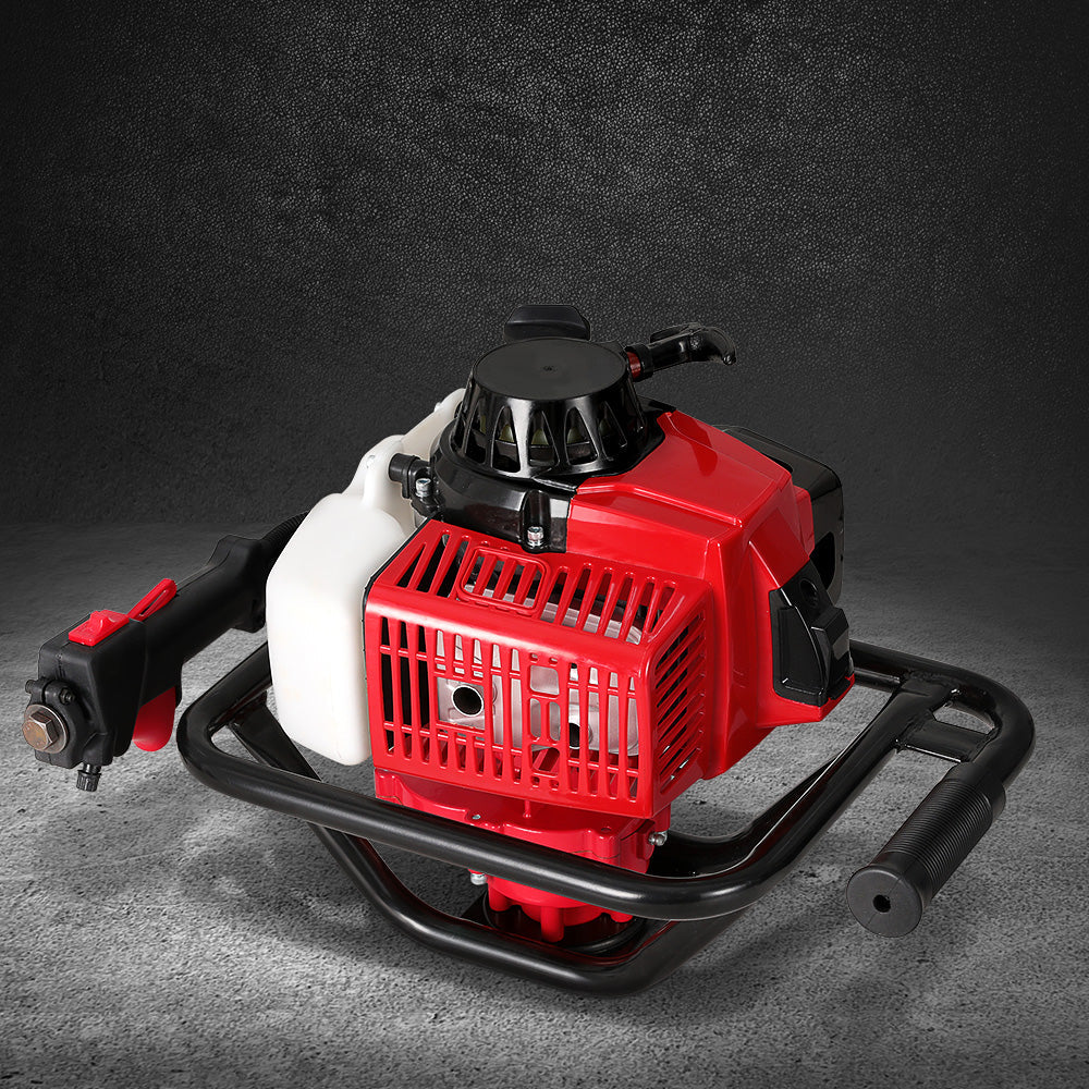 Giantz 92CC Post Hole Digger Motor Only Engine Petrol Red Giantz
