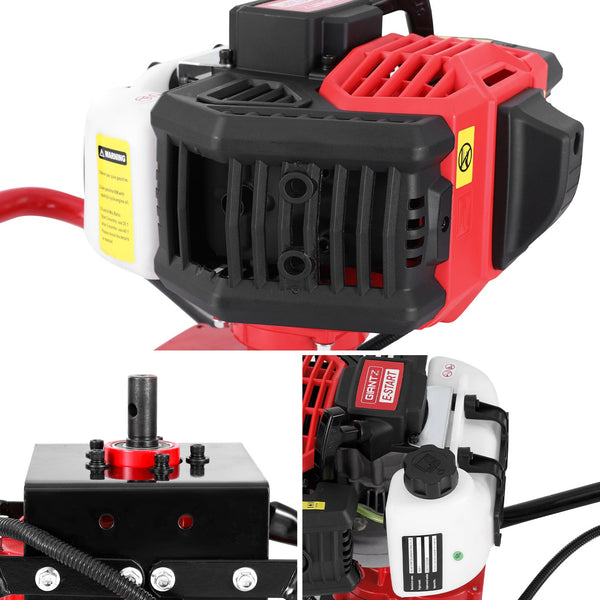 Giantz 65CC Post Hole Digger Motor Only Petrol Engine Red Does not apply