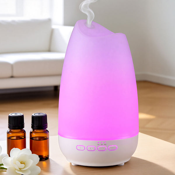Devanti Ultrasonic Essential Oil Aroma Diffuser Aromatherapy Cool Mist Humidifier w/ LED Light 300ml Awezingly
