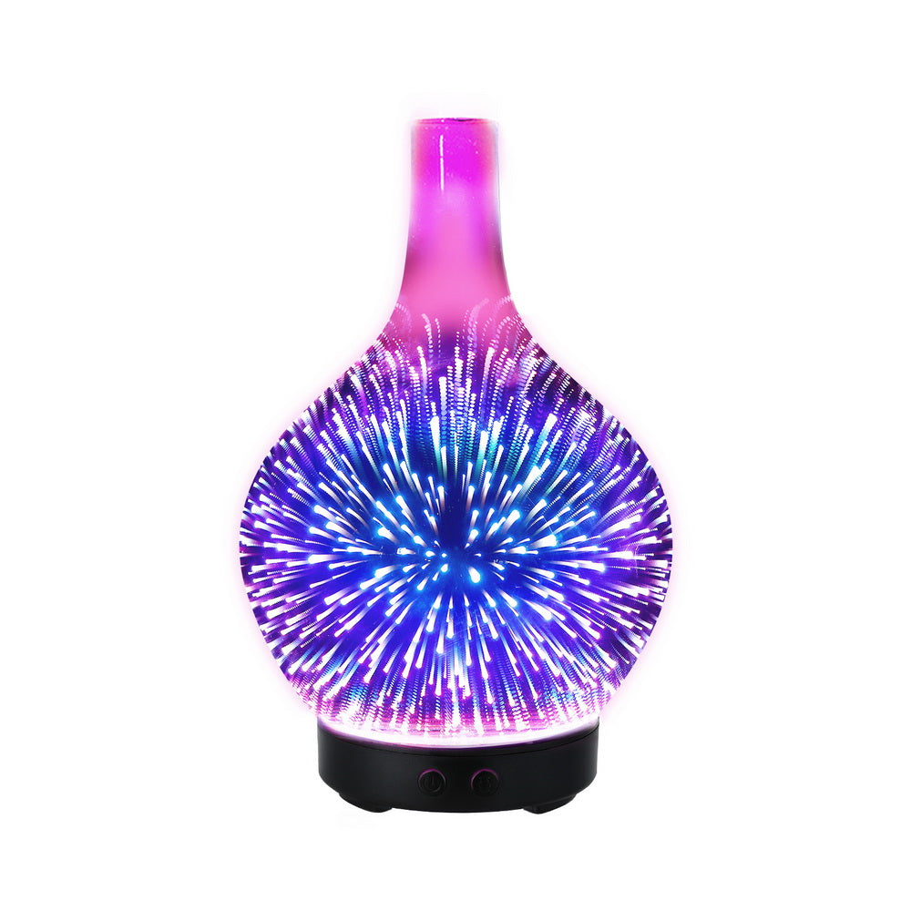 Devanti Ultrasonic Aroma Aromatherapy Diffuser 3D Light Oil Firework Humidifier Devanti