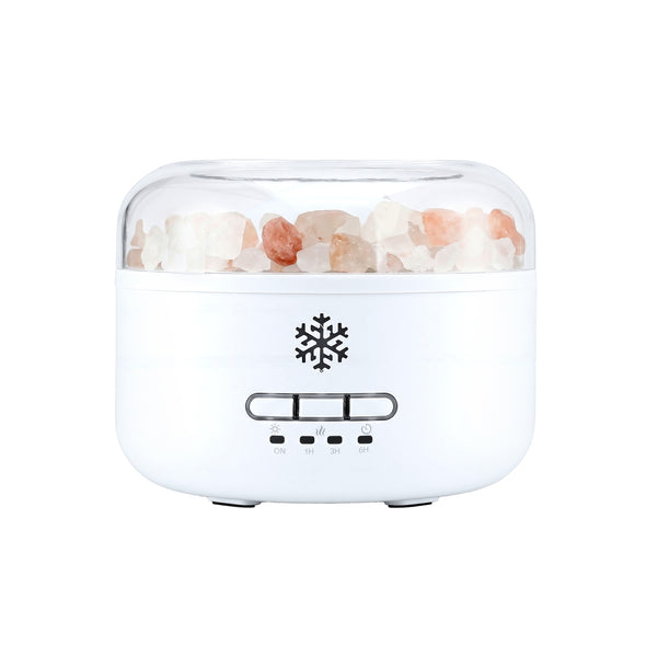 Devanti 150ml Salt Lamp Aroma Diffuser Ultrasonic Humidifier Purifier 7 LED Colors Awezingly