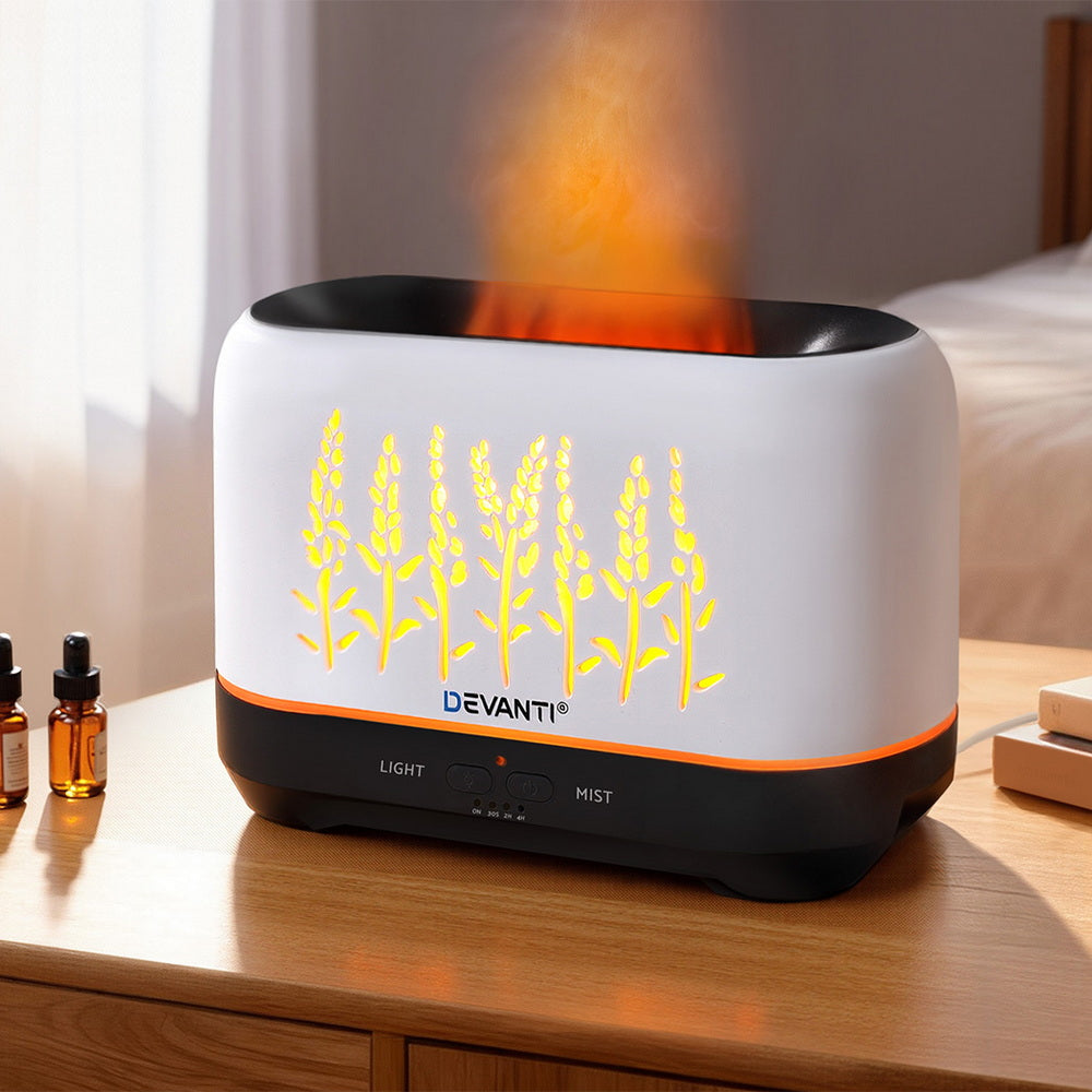 Devanti Aroma Diffuser Aromatherapy Flame 200ml Devanti