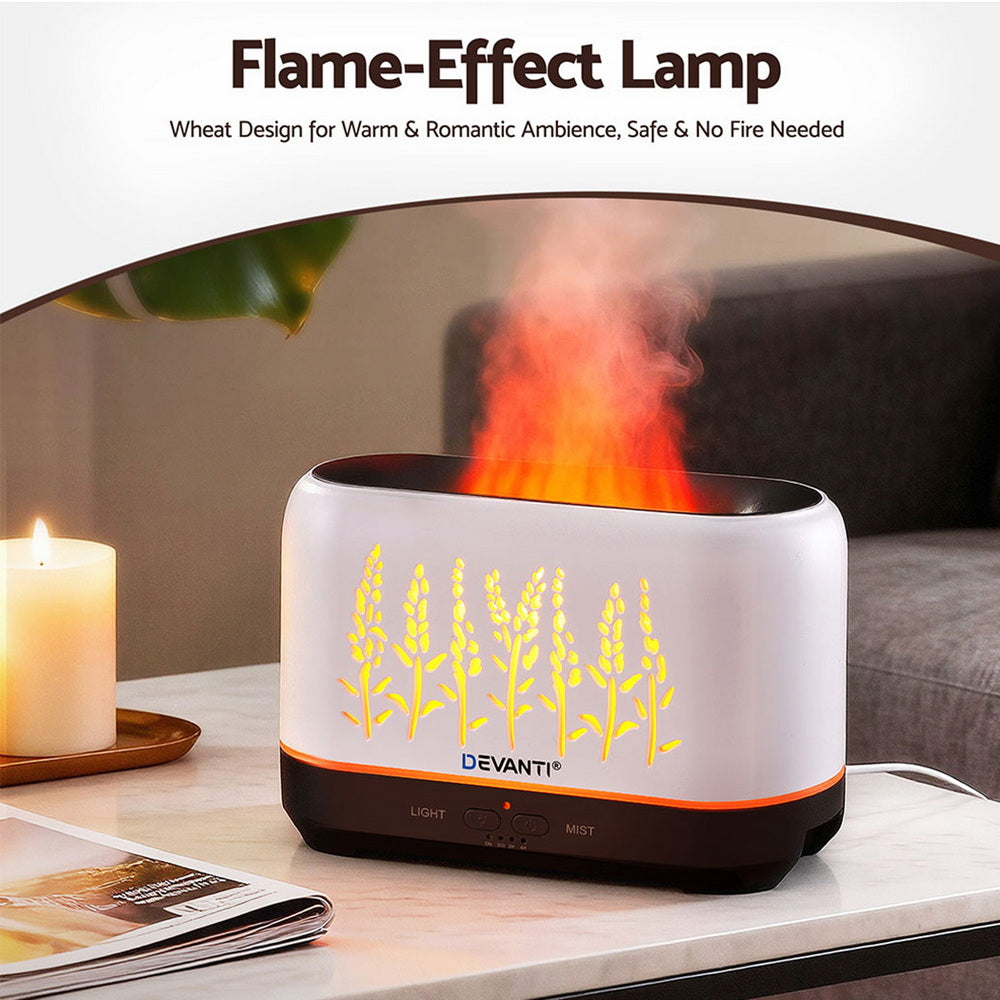 Devanti Aroma Diffuser Aromatherapy Flame 200ml Devanti