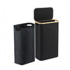 Artiss Laundry Basket with Removable Bag Foldable Black