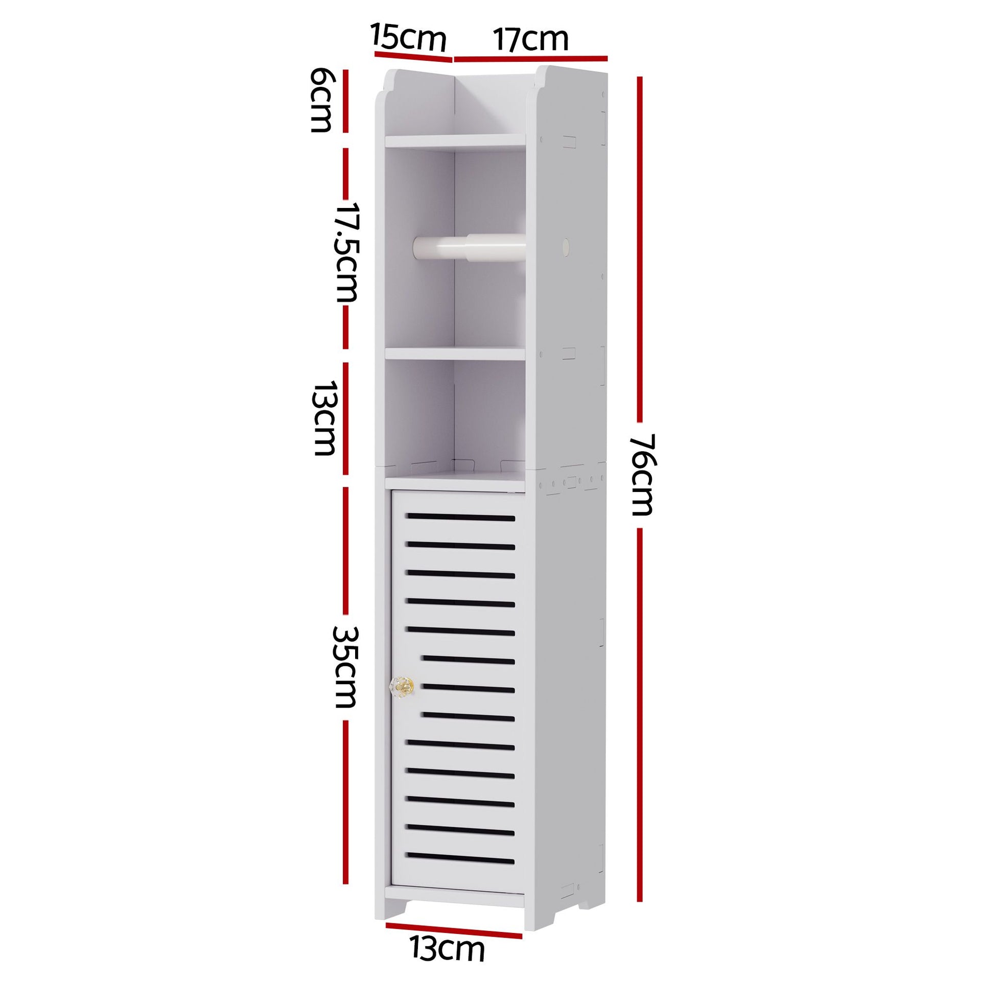 Artiss 2X Bathroom Cabinet Toilet Roll Holder 76cm Awezingly
