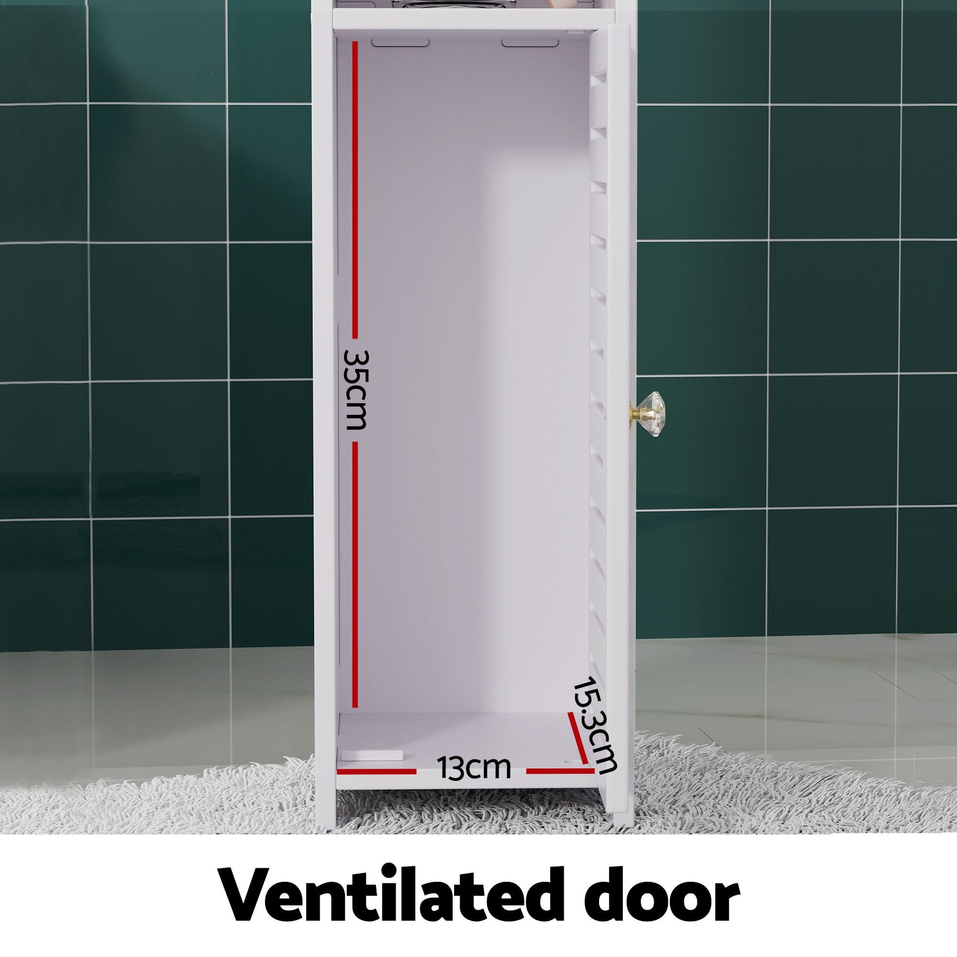 Artiss 2X Bathroom Cabinet Toilet Roll Holder 76cm Awezingly