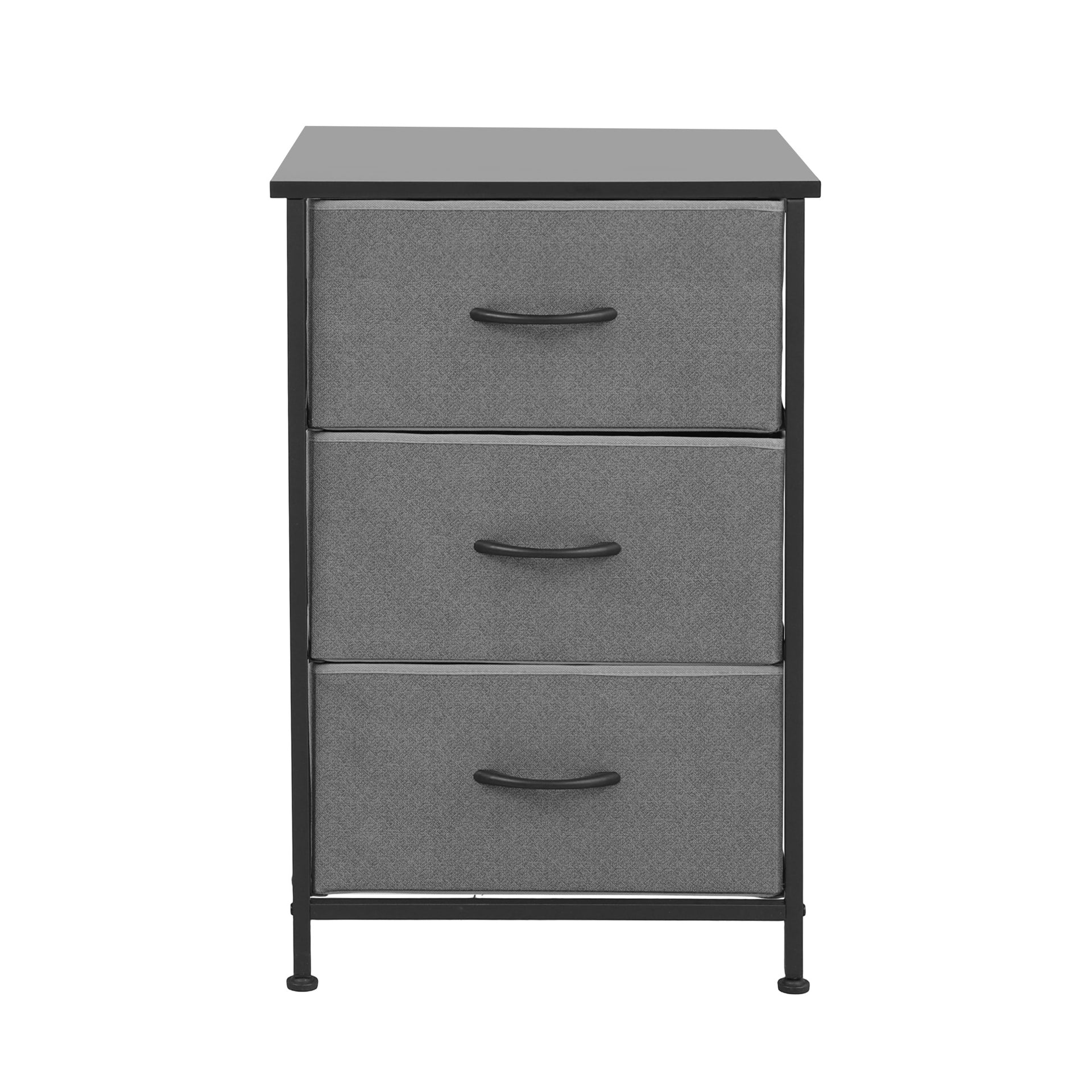 Artiss Set of 2 Chest of 3 Drawers Storage Dresser Tallboy Grey Awezingly