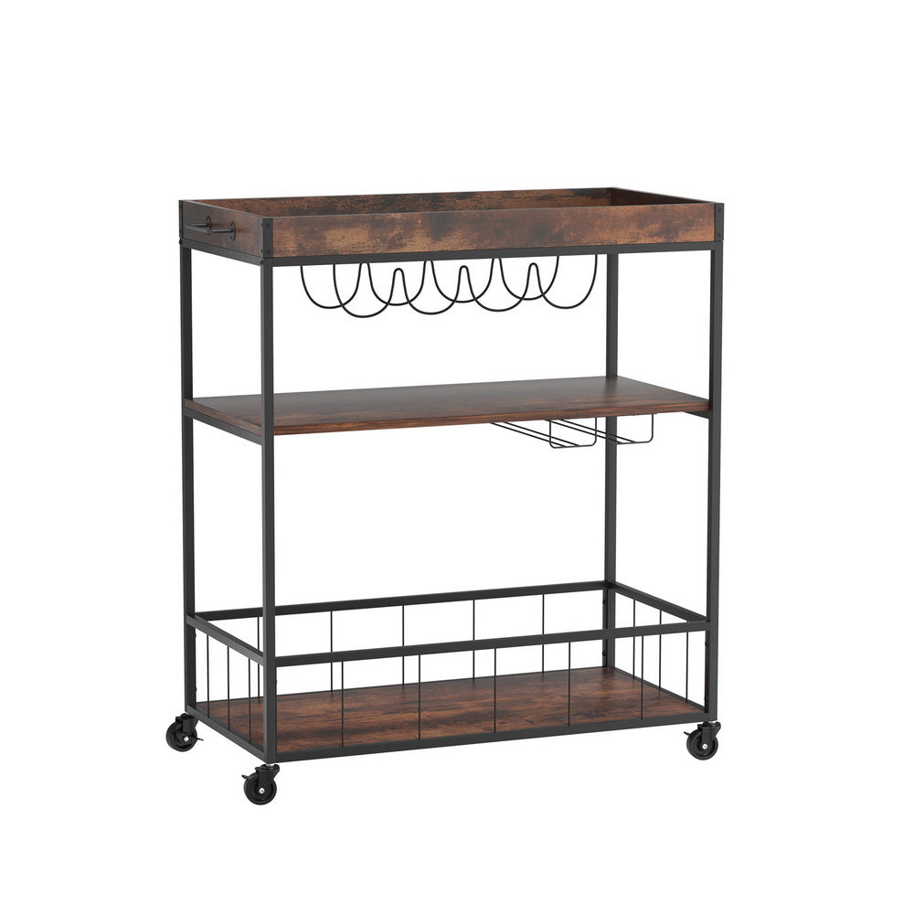 Artiss Kitchen Island Rolling Serving Cart Artiss