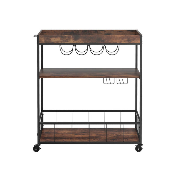 Artiss Kitchen Island Rolling Serving Cart Artiss