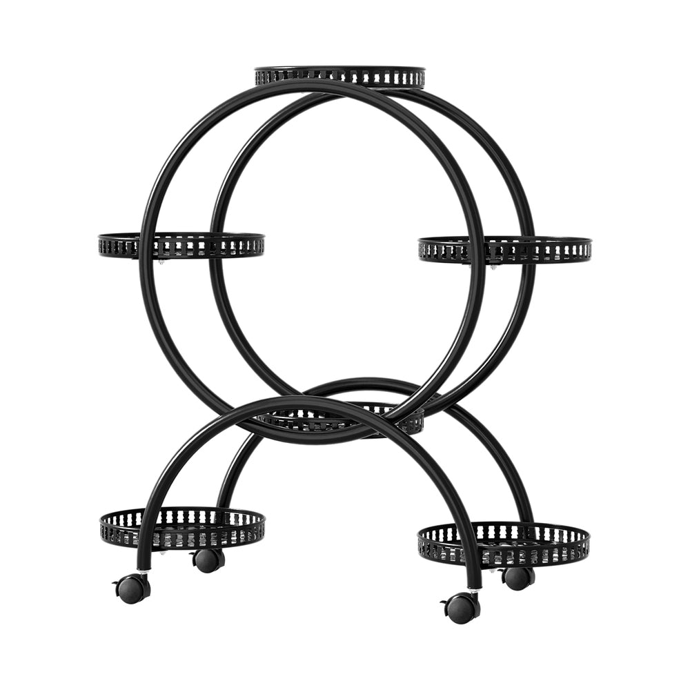 Artiss Plant Stand 6 Tier Metal Flower Pot Rack Wheels Artiss