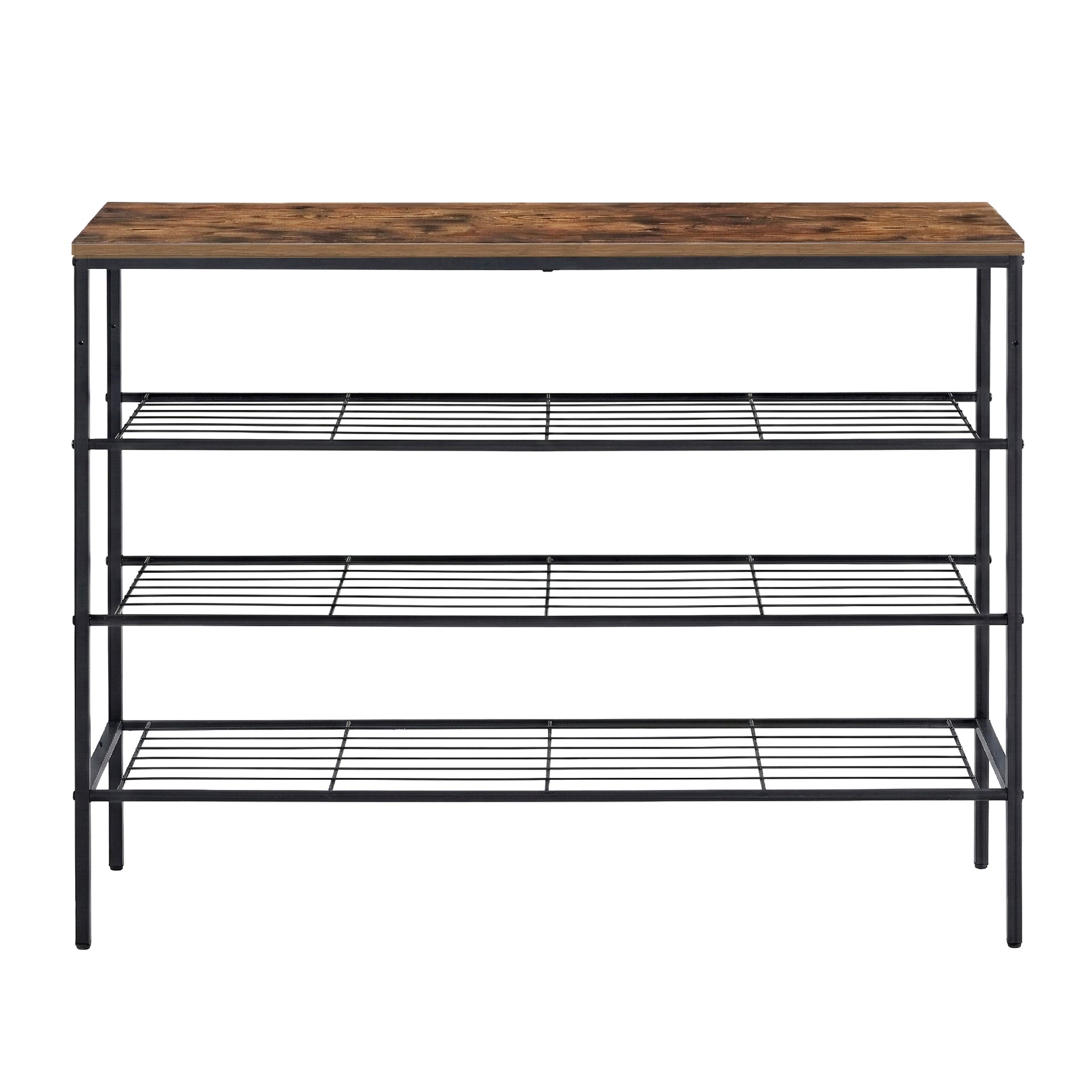 Artiss Shoe Rack 4 tier Storage Organiser Walnut