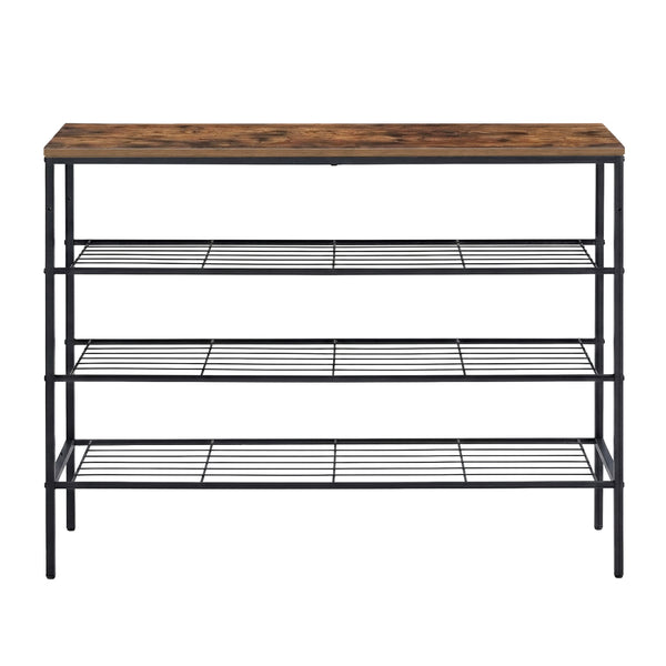 Artiss Shoe Rack 4 tier Storage Organiser Walnut