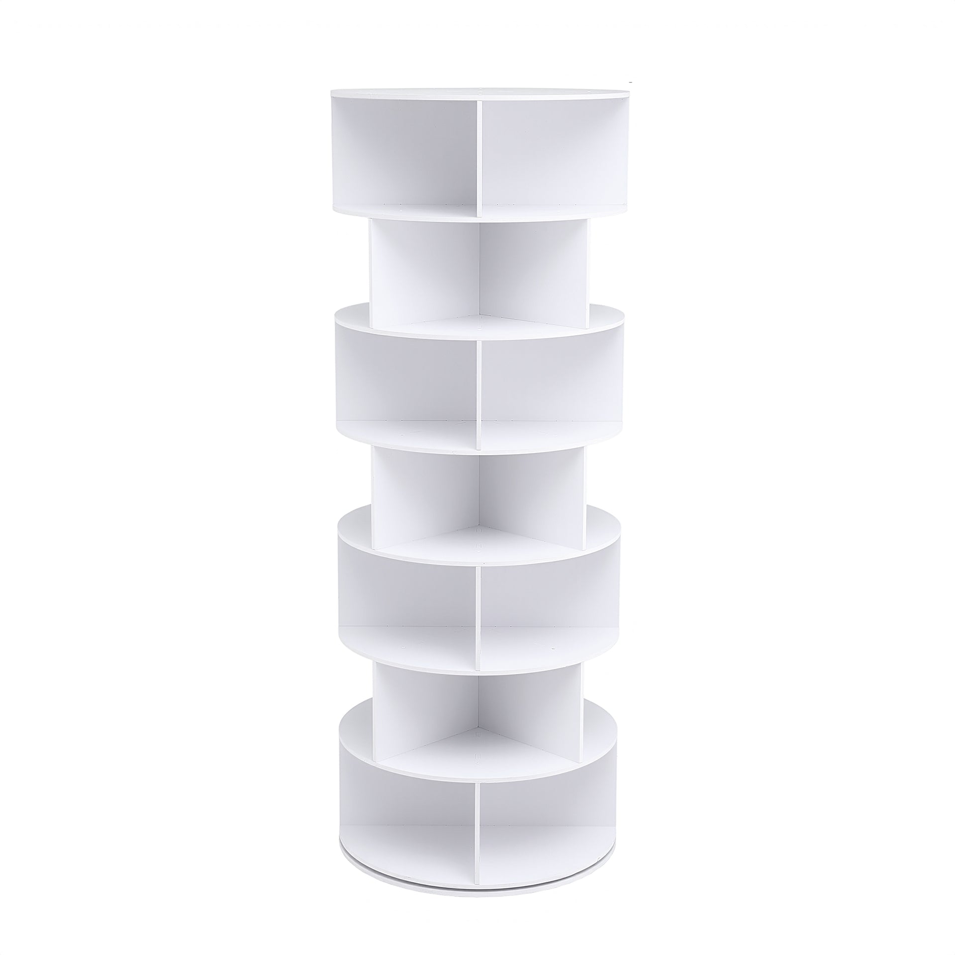 Artiss 7 Tier 360° Rotating Shoe Rack Storage Display Shelf White Awezingly