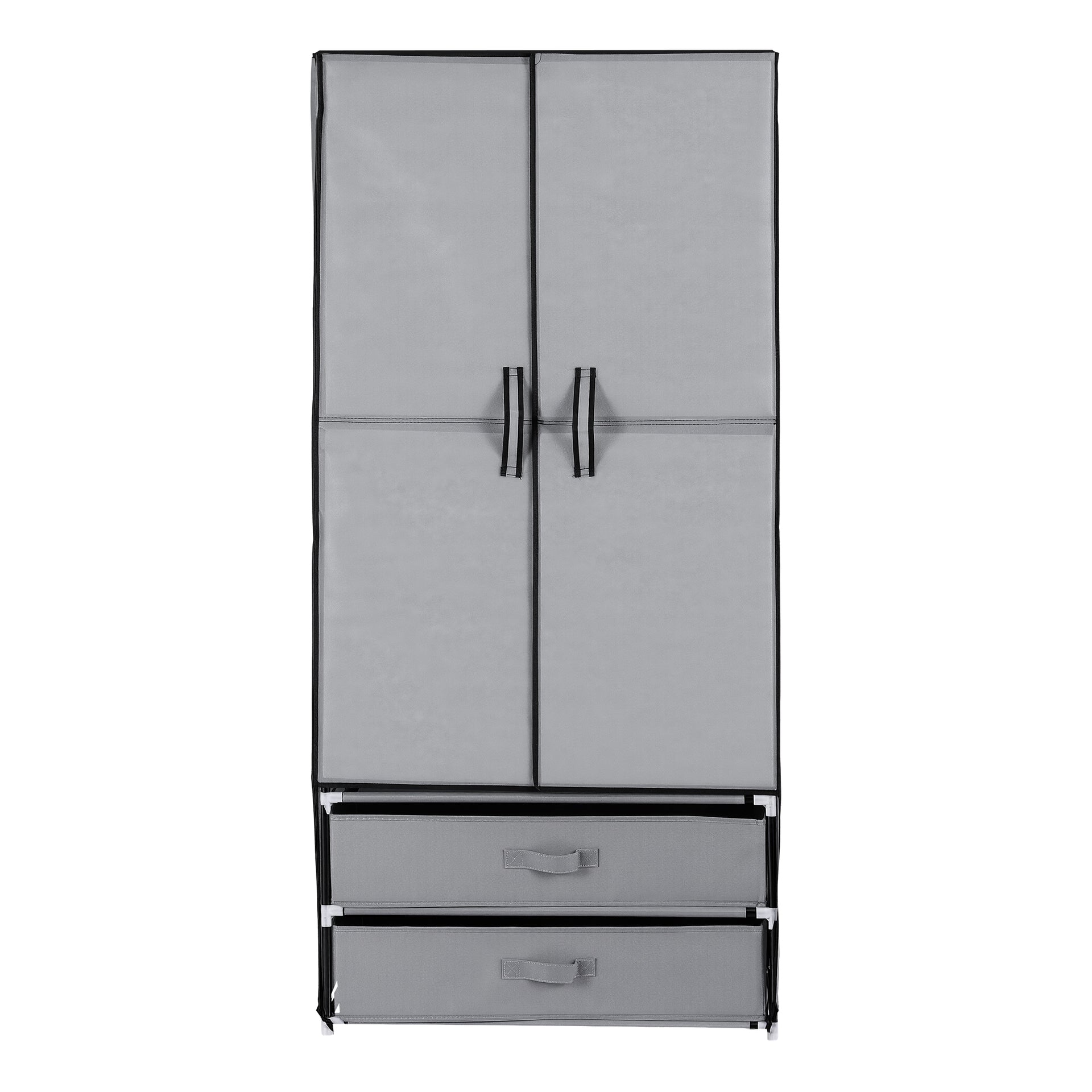 Artiss Large Portable Clothes Closet Wardrobe with Magnetic Door Grey Awezingly