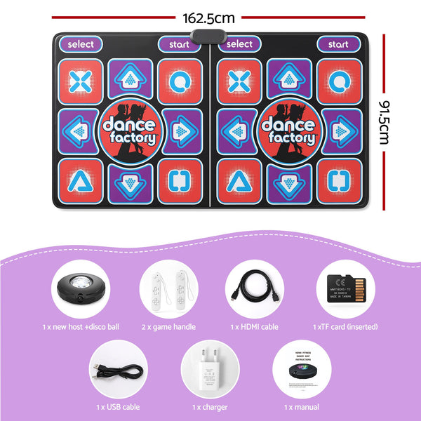 Keezi HDMI Dance Mat 2 Player for Kids & Adults with AR Camera Electronic Dance Pad Awezingly