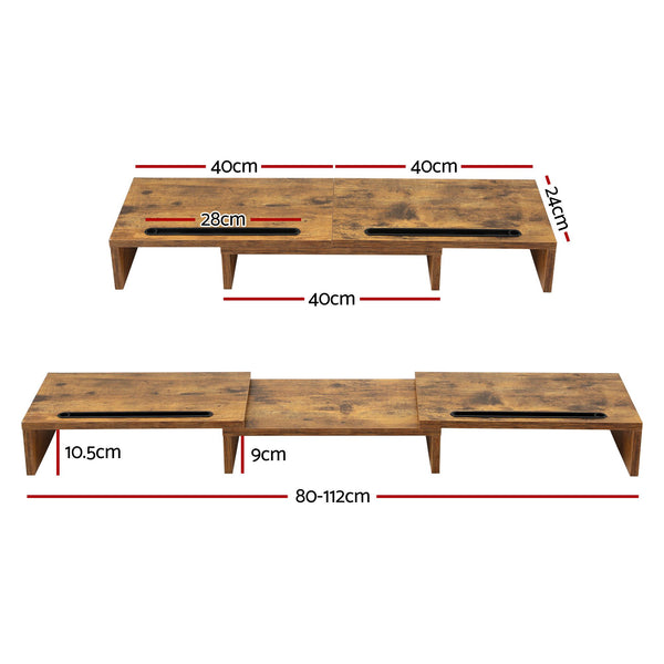 Artiss Dual Monitor Stand Riser Artiss