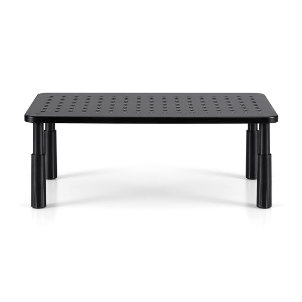 Artiss Monitor Stand Adjustable Riser For Computer Monitor And Laptop 3 Height Desk Organizer Black Artiss