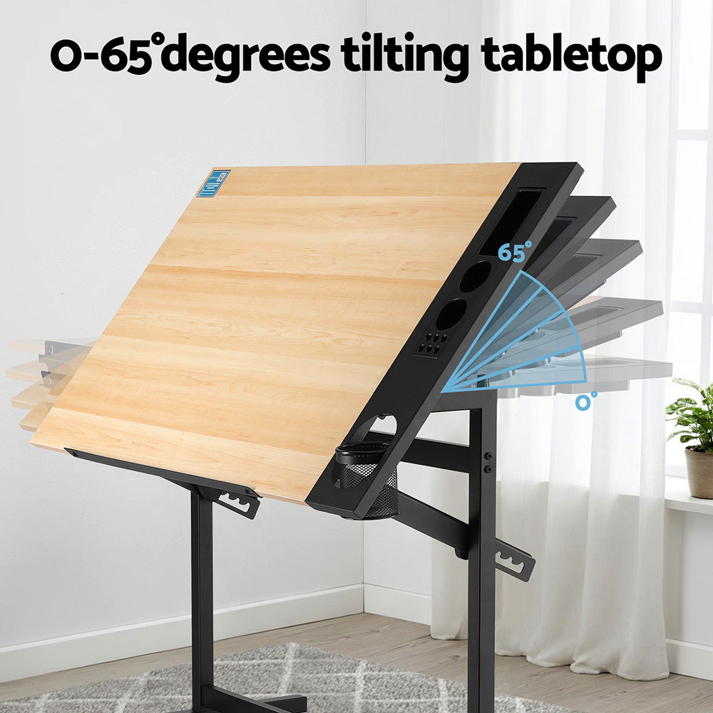 Artiss Drafting Table Drawing Desk Art Desk Multi-Functional Craft Drawing Table Awezingly