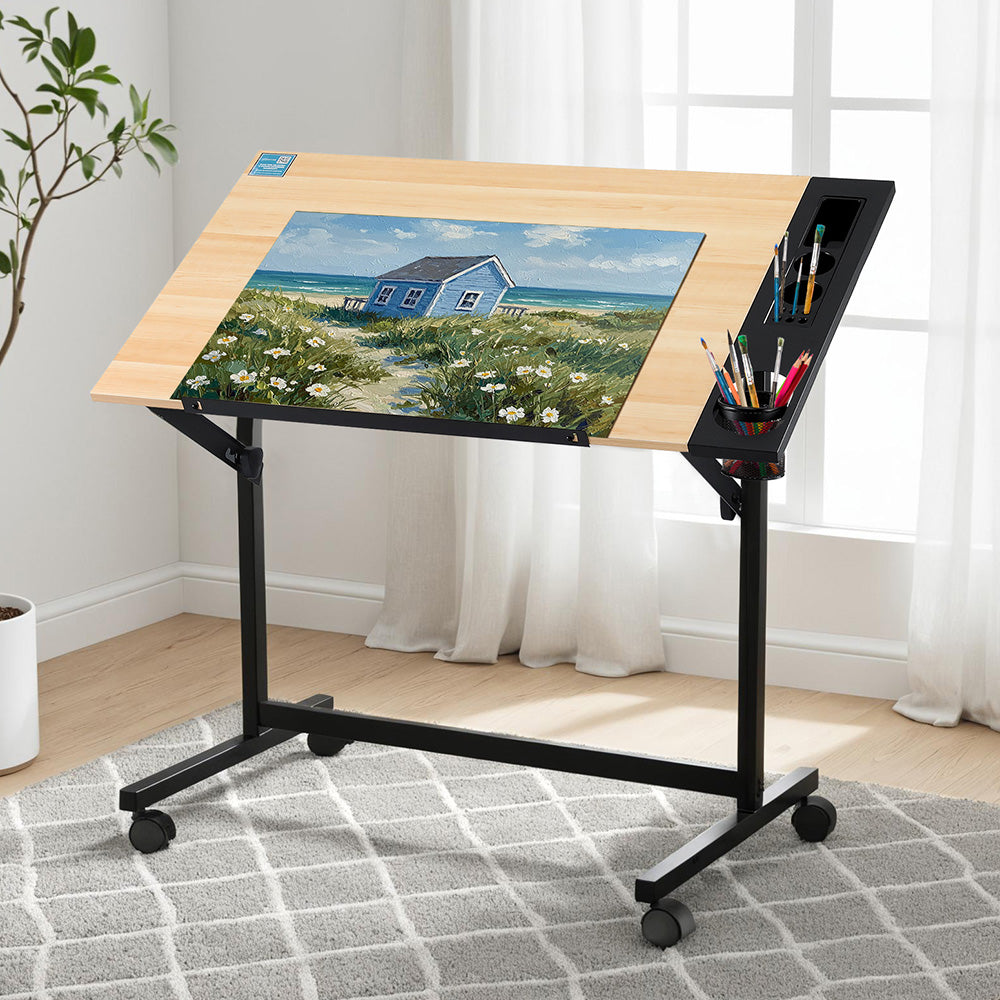 Artiss Drafting Table Drawing Desk Art Desk Multi-Functional Craft Drawing Table Awezingly