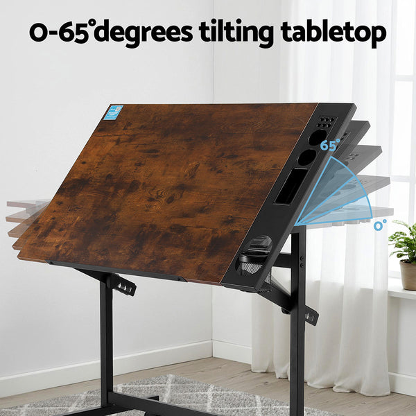 Artiss Drafting Table Drawing Desk Art Desk Multi-Functional Craft Drawing Table Awezingly