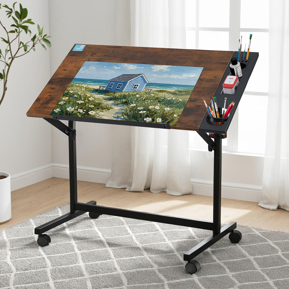 Artiss Drafting Table Drawing Desk Art Desk Multi-Functional Craft Drawing Table Awezingly