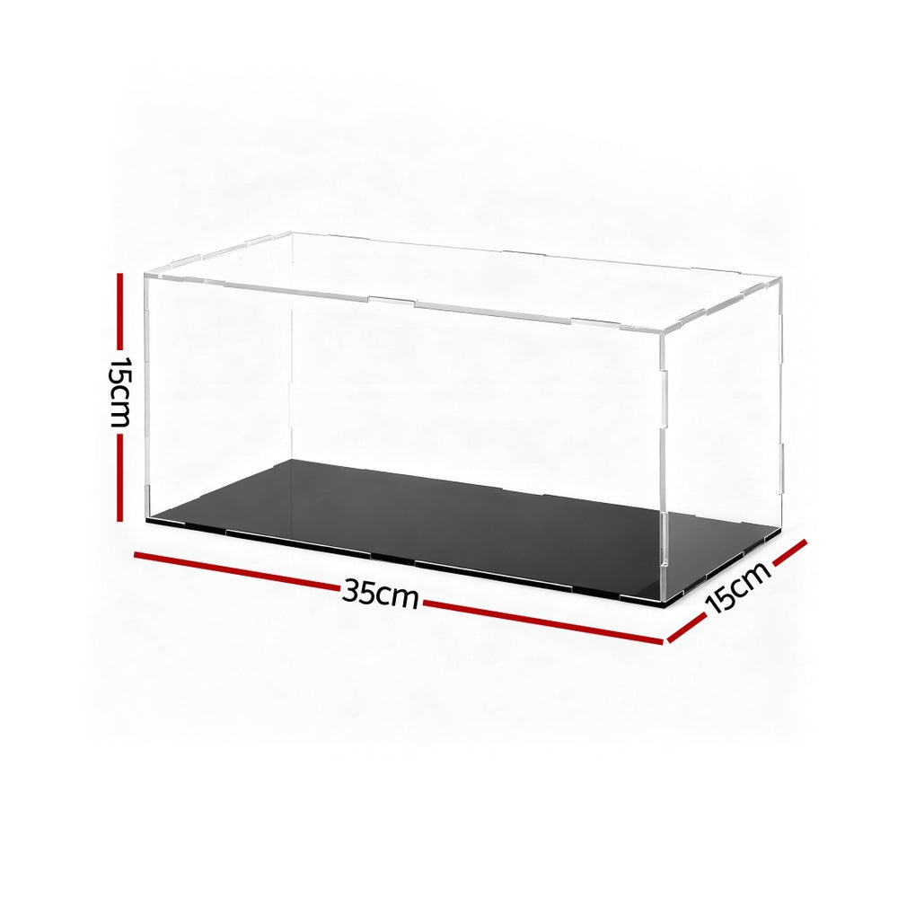 Artiss Clear Acrylic Display Case Dustproof Protection Box For Car Toys 15CM Awezingly