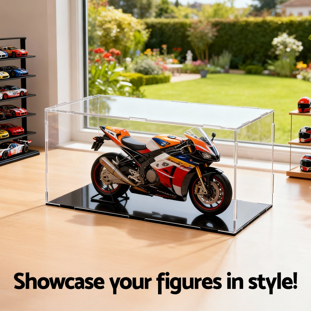 Artiss Clear Acrylic Display Case Dustproof Protection Box For Car Toys 15CM Awezingly