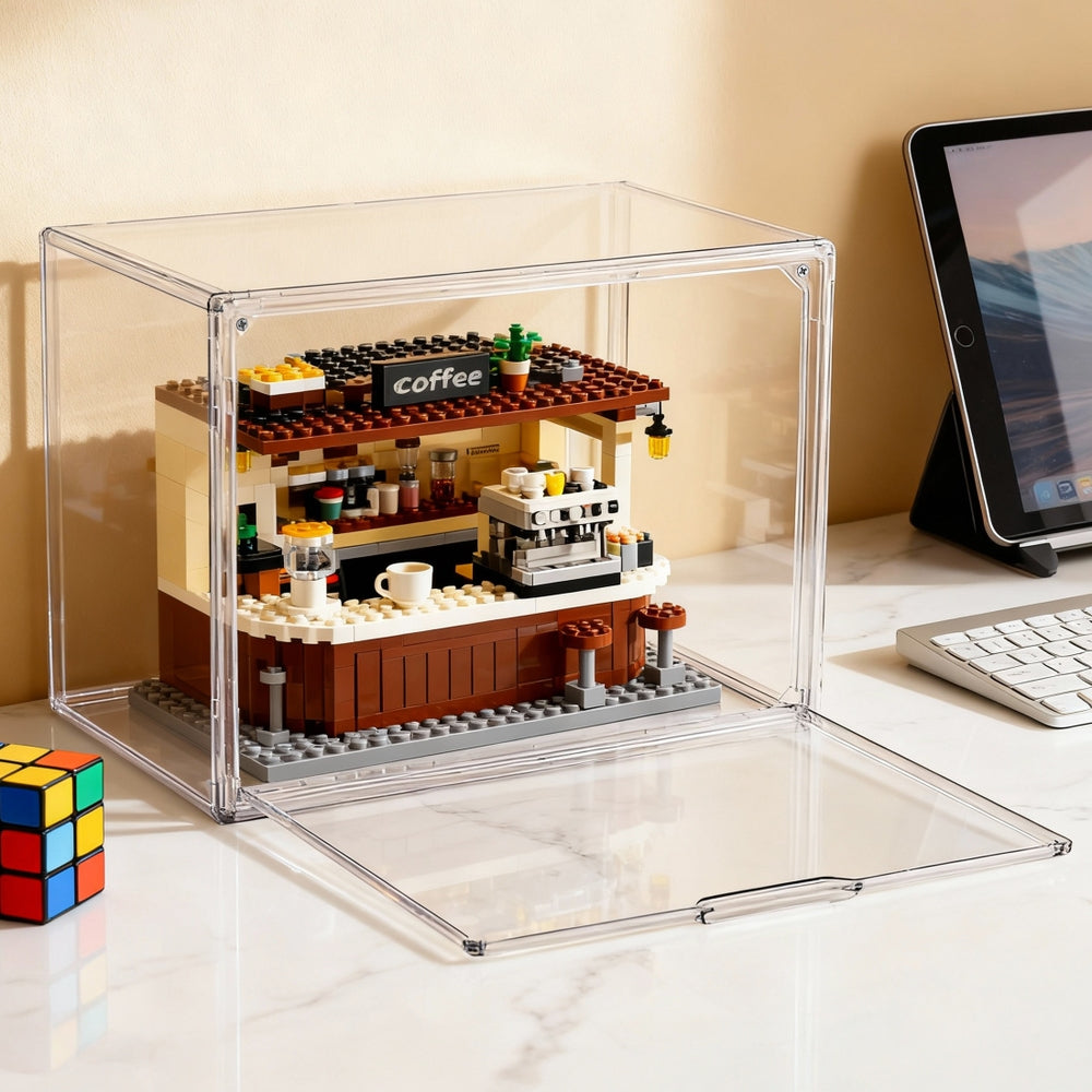 Artiss Clear Acrylic Display Case Dustproof Protection Box For Toys 27CM Awezingly