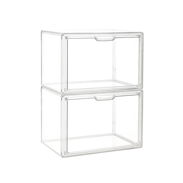 Artiss Clear Acrylic Display Case Box 2 Pack For Toys 54cm Artiss