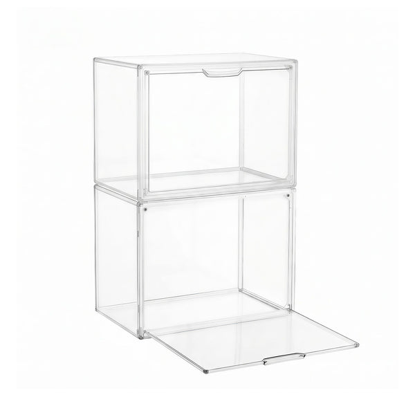 Artiss Clear Acrylic Display Case Box 2 Pack For Toys 54cm Artiss