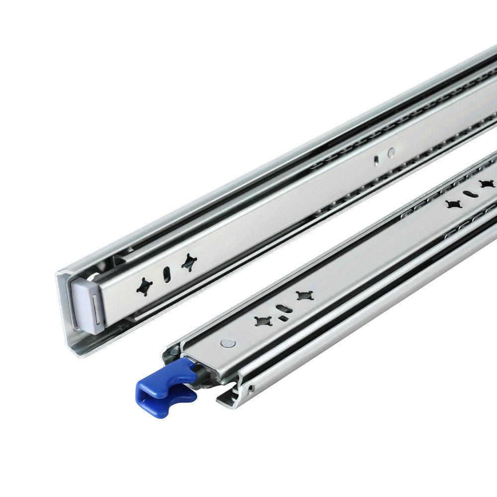 Giantz 2x Drawer Slides Heavy Duty Full Extension Locking 450-900mm Length Awezingly