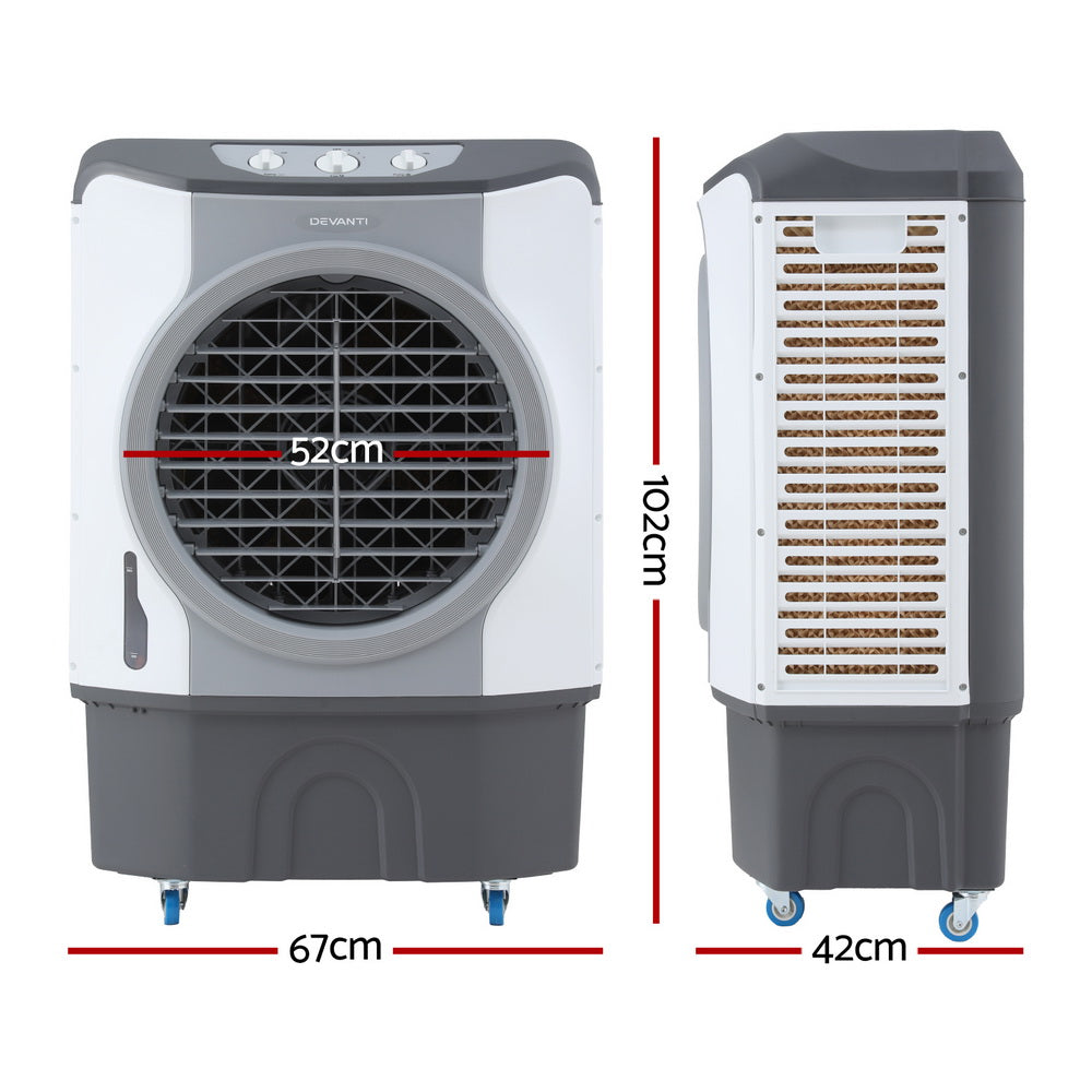 Devanti Evaporative Air Cooler Conditioner Commercial 45L Devanti