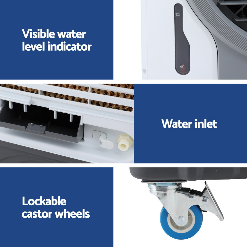 Devanti Evaporative Air Cooler Conditioner Commercial 45L Devanti