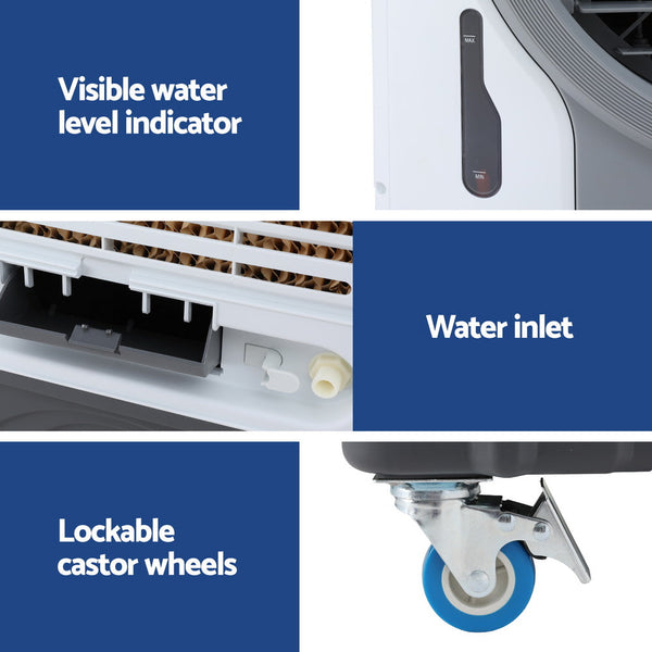 Devanti Evaporative Air Cooler Conditioner Commercial 45L Devanti