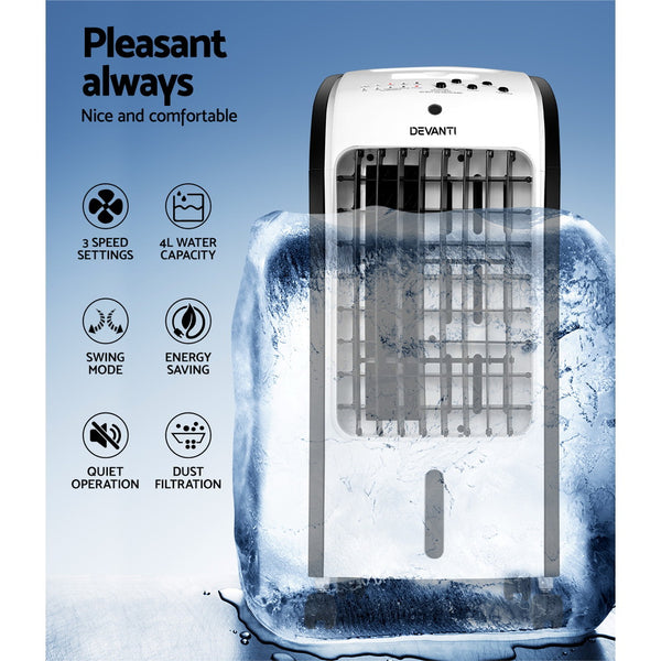Devanti Evaporative Air Cooler Conditioner 4L Awezingly