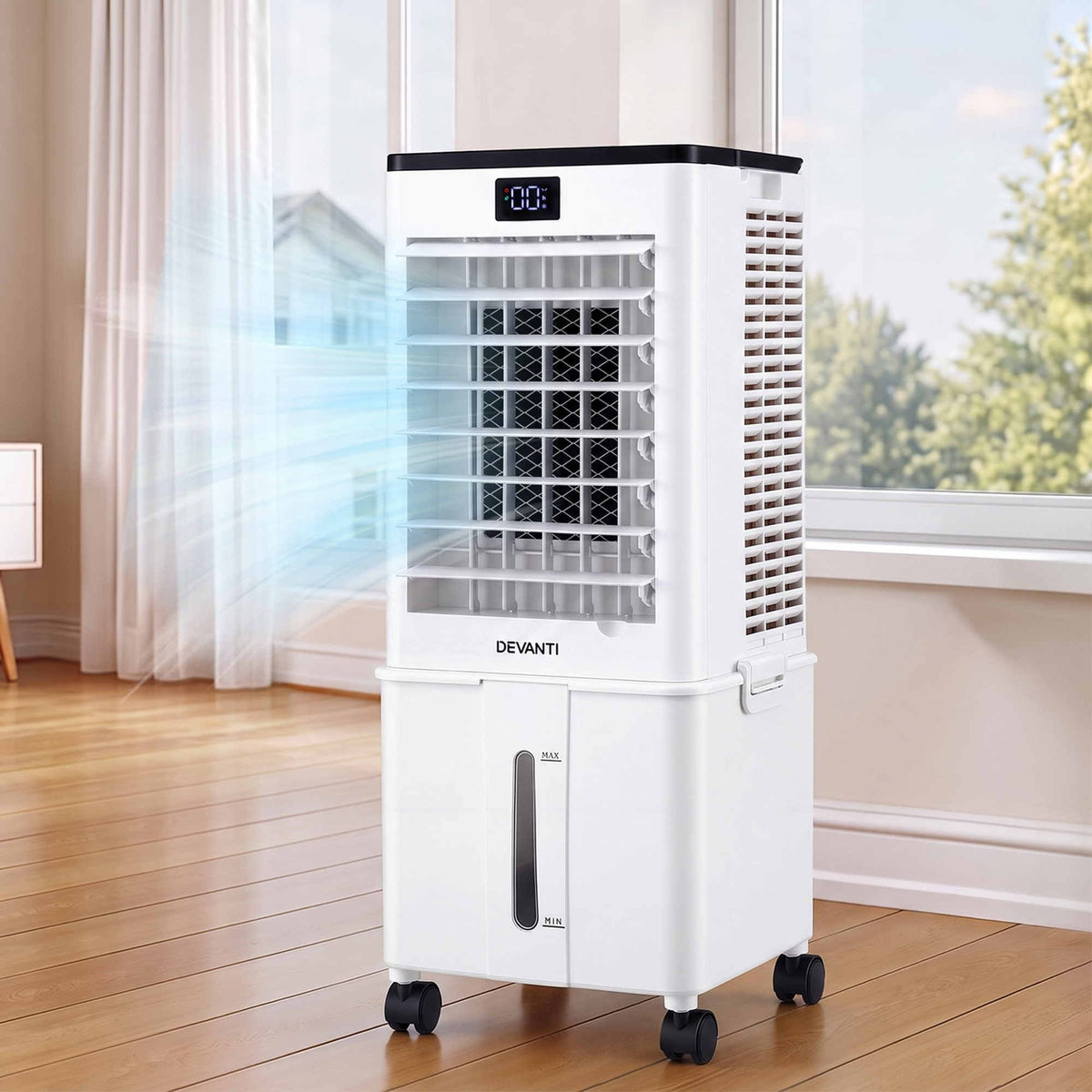 Devanti 8L 3-in-1 Evaporative Air Cooler 4 Ice Packs Remote Control 3 Speed Awezingly