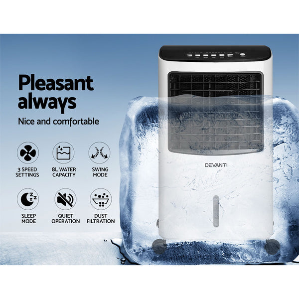 Devanti Evaporative Air Cooler Conditioner 8L Awezingly