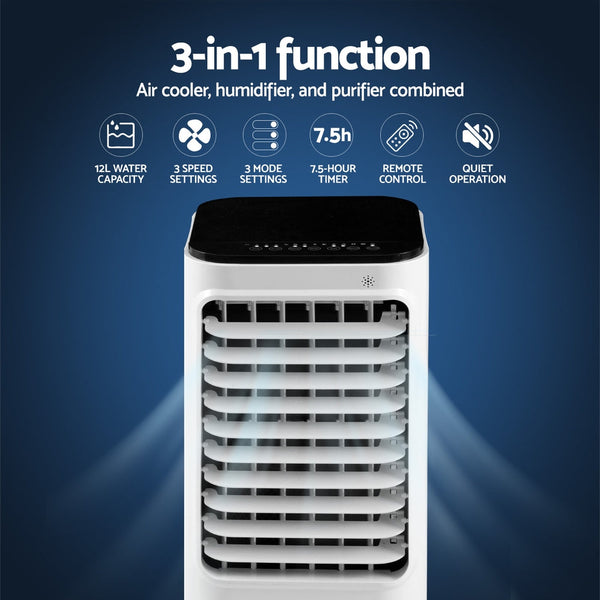 Devanti 12L Evaporative Air Cooler Conditioner Devanti