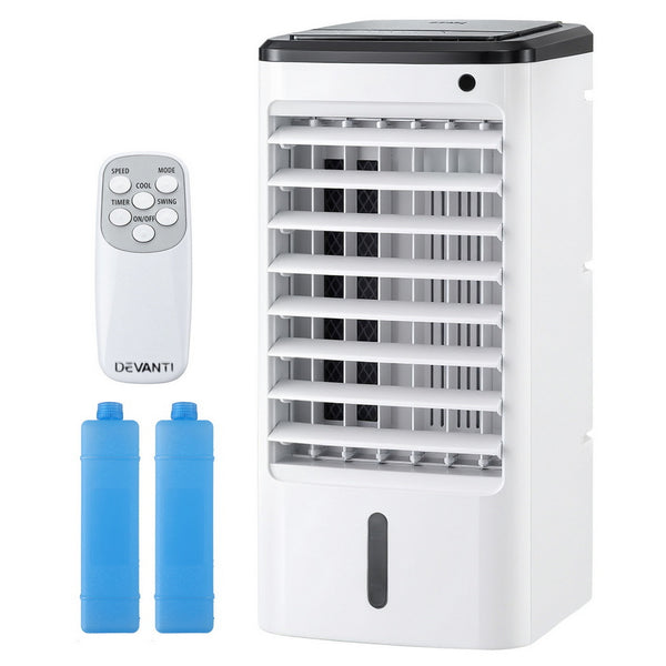 Devanti Evaporative Air Cooler Conditioner w/ Remote 4L Awezingly